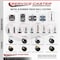 Service Caster 2.5 Inch Bright Chrome Metal Ball Caster - Grip Neck Stem - SCC, 5PK SCC-GN01S25-DCS-BC-5 - alternate 2